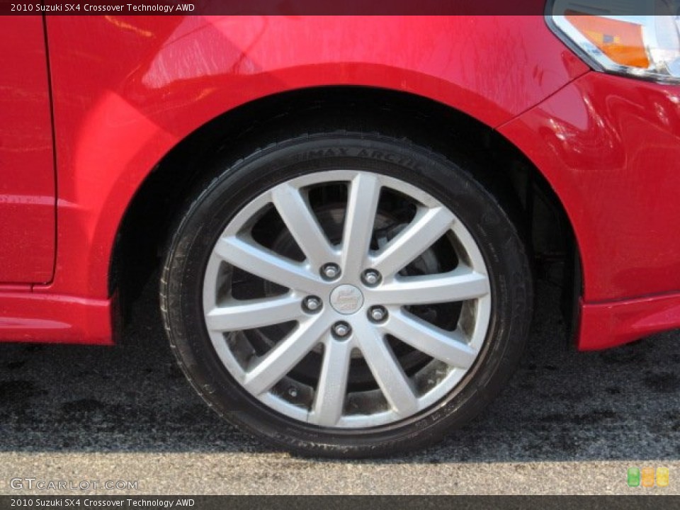 2010 Suzuki SX4 Crossover Technology AWD Wheel and Tire Photo #71786022