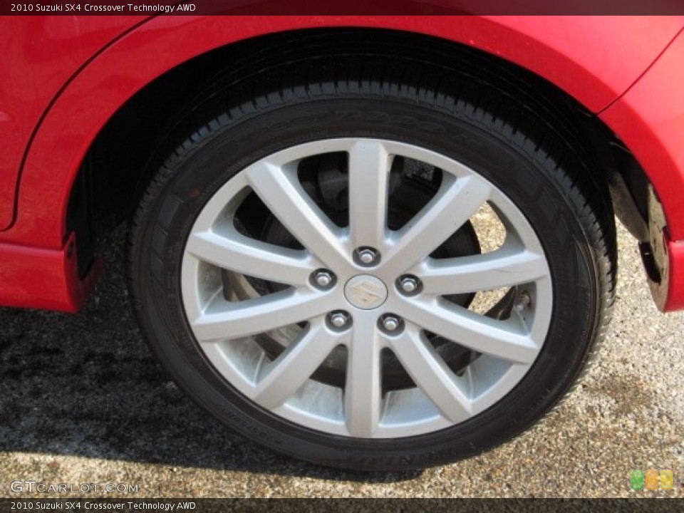 2010 Suzuki SX4 Crossover Technology AWD Wheel and Tire Photo #71786049