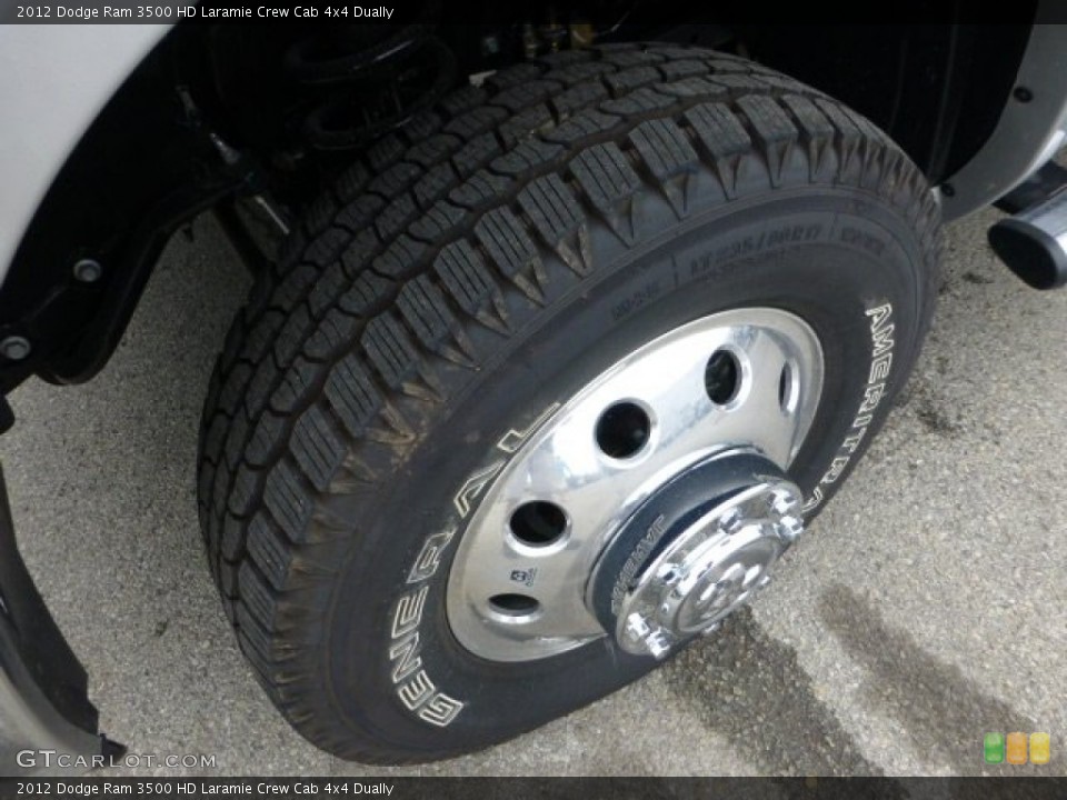 2012 Dodge Ram 3500 HD Laramie Crew Cab 4x4 Dually Wheel and Tire Photo #71788572
