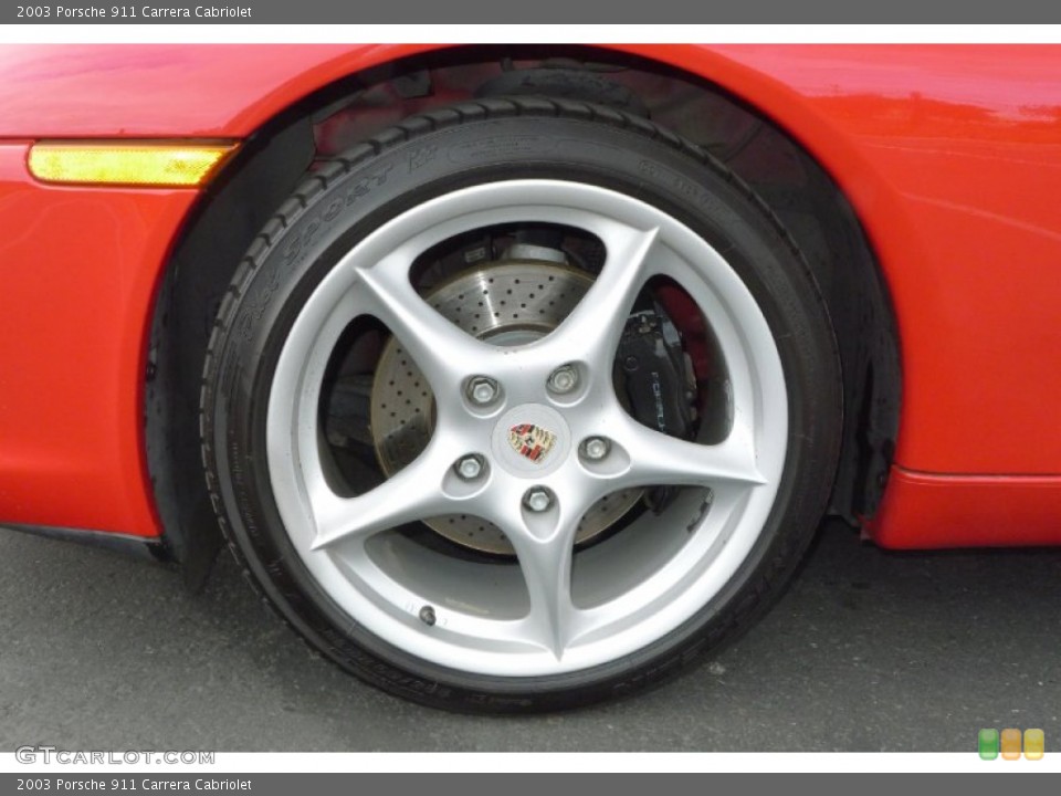 2003 Porsche 911 Carrera Cabriolet Wheel and Tire Photo #71796866