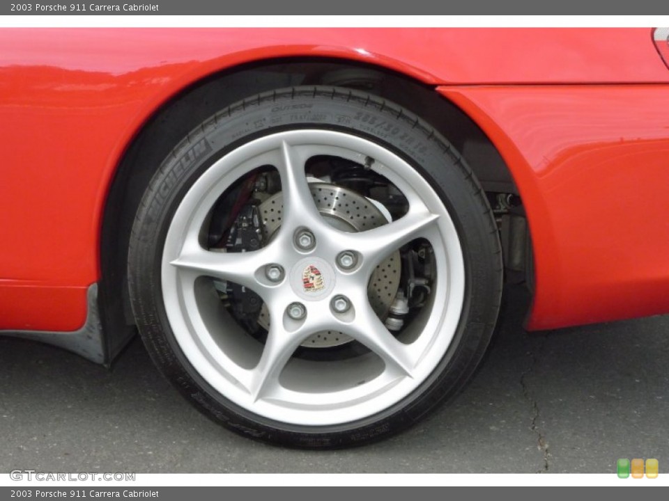 2003 Porsche 911 Carrera Cabriolet Wheel and Tire Photo #71796876