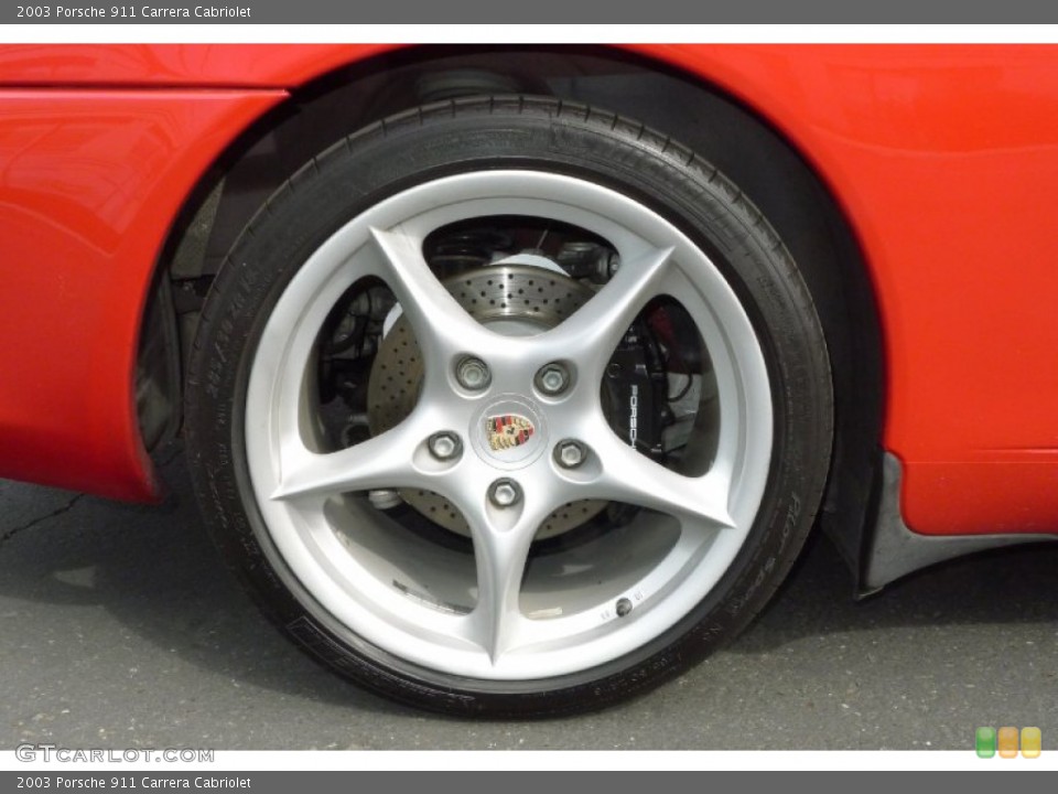 2003 Porsche 911 Carrera Cabriolet Wheel and Tire Photo #71796882