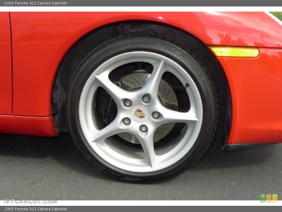2003 Porsche 911 Carrera Cabriolet Wheel and Tire Photo #71796893