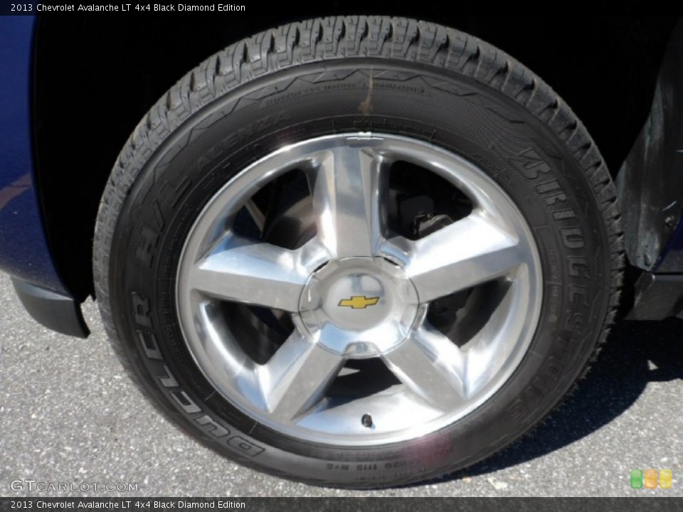 2013 Chevrolet Avalanche LT 4x4 Black Diamond Edition Wheel and Tire Photo #71807652