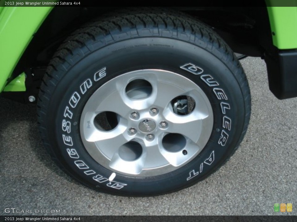 2013 Jeep Wrangler Unlimited Sahara 4x4 Wheel and Tire Photo #71810631