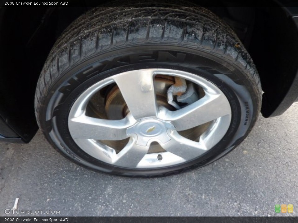 2008 Chevrolet Equinox Sport AWD Wheel and Tire Photo #71820059