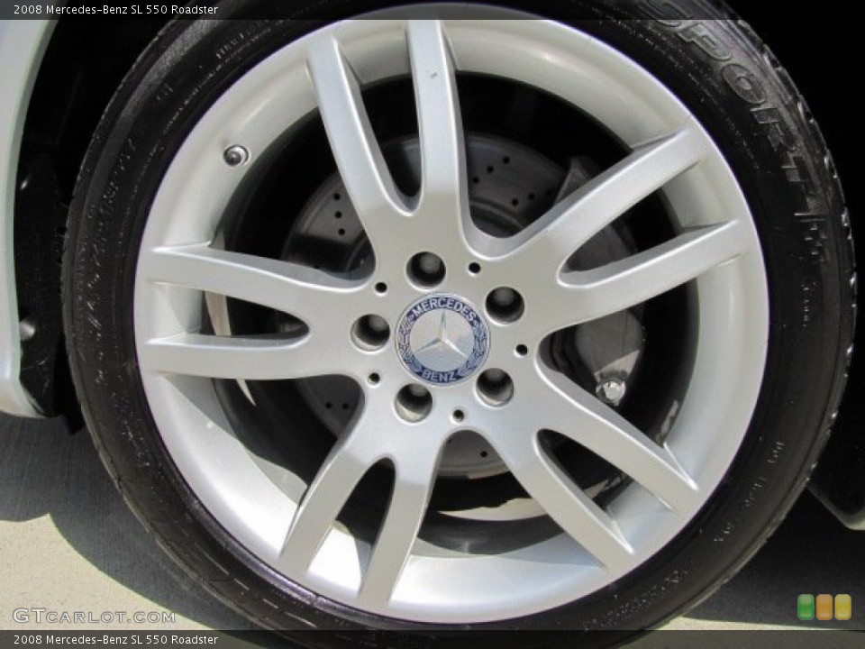 2008 Mercedes-Benz SL 550 Roadster Wheel and Tire Photo #71826473