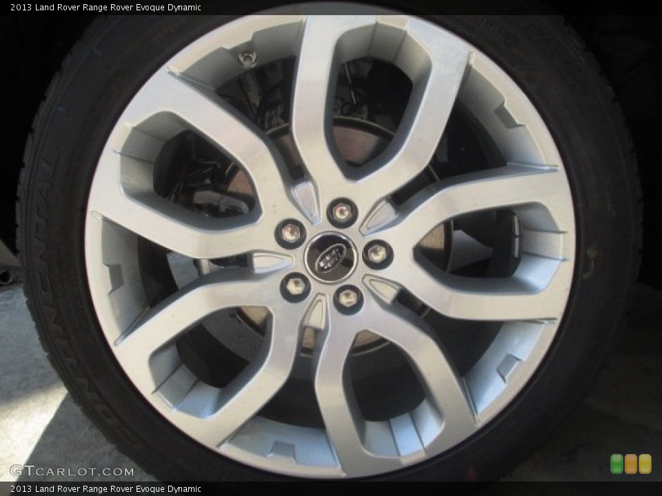 2013 Land Rover Range Rover Evoque Dynamic Wheel and Tire Photo #71826824