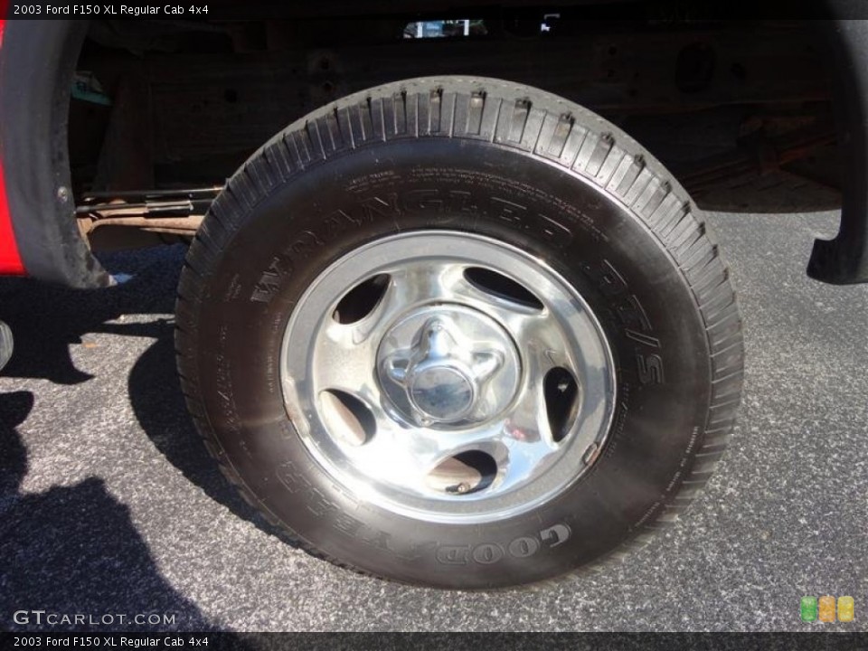 2003 Ford F150 XL Regular Cab 4x4 Wheel and Tire Photo #71896659