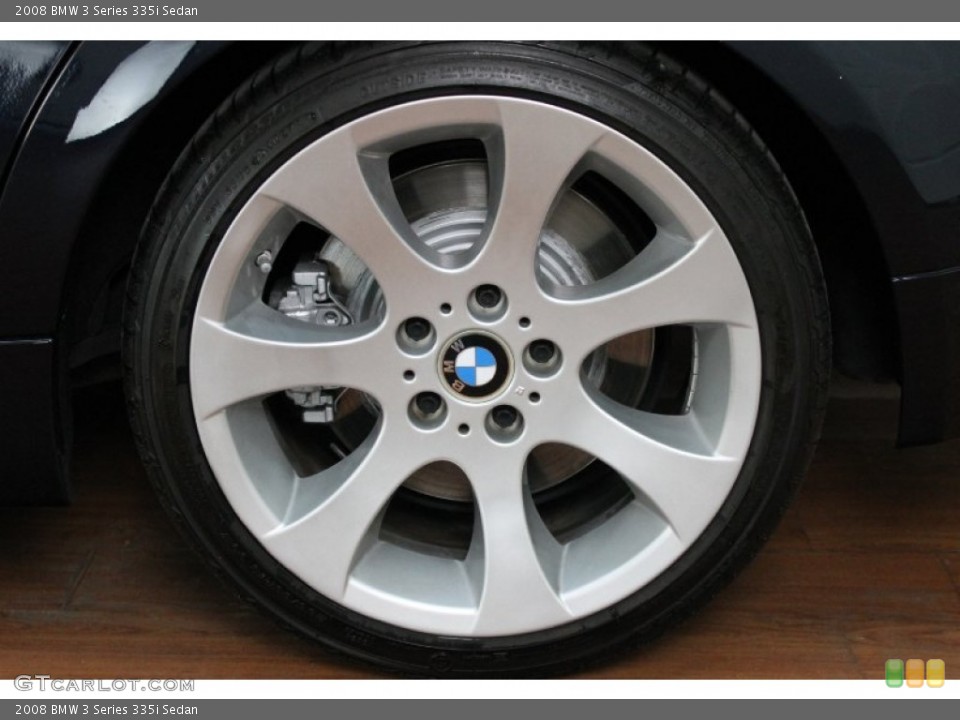 2008 BMW 3 Series 335i Sedan Wheel and Tire Photo #71925768