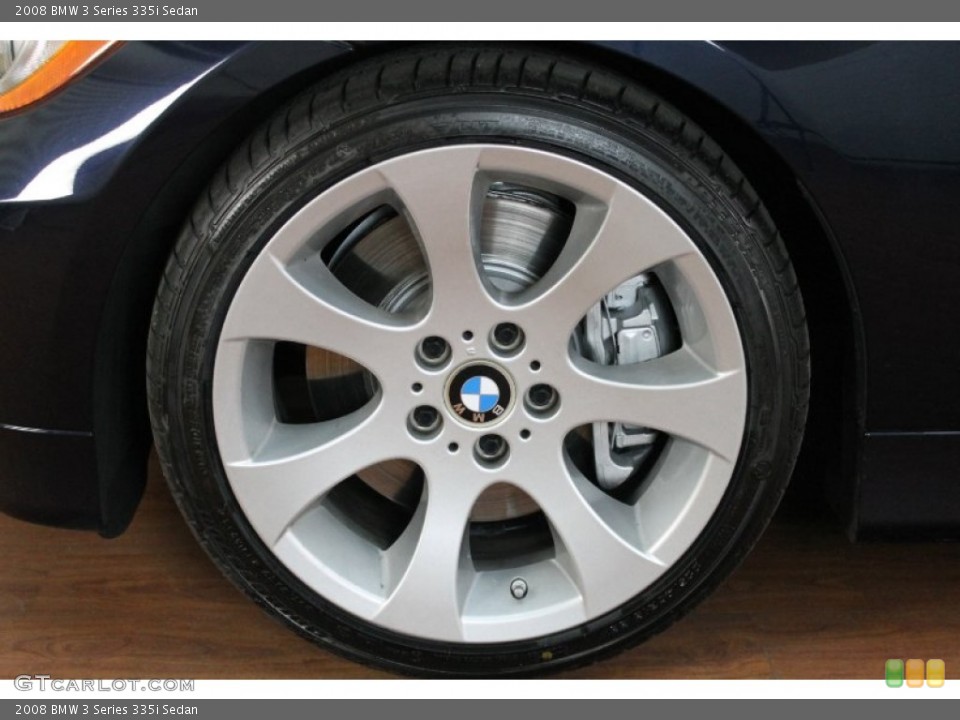 2008 BMW 3 Series 335i Sedan Wheel and Tire Photo #71925789