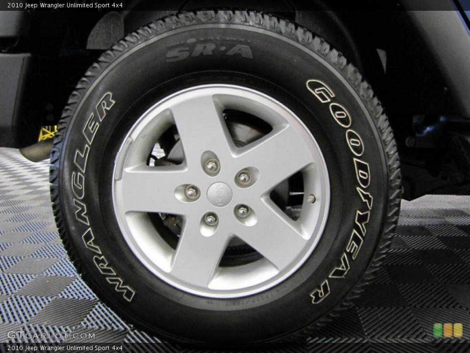 2010 Jeep Wrangler Unlimited Sport 4x4 Wheel and Tire Photo #71962381
