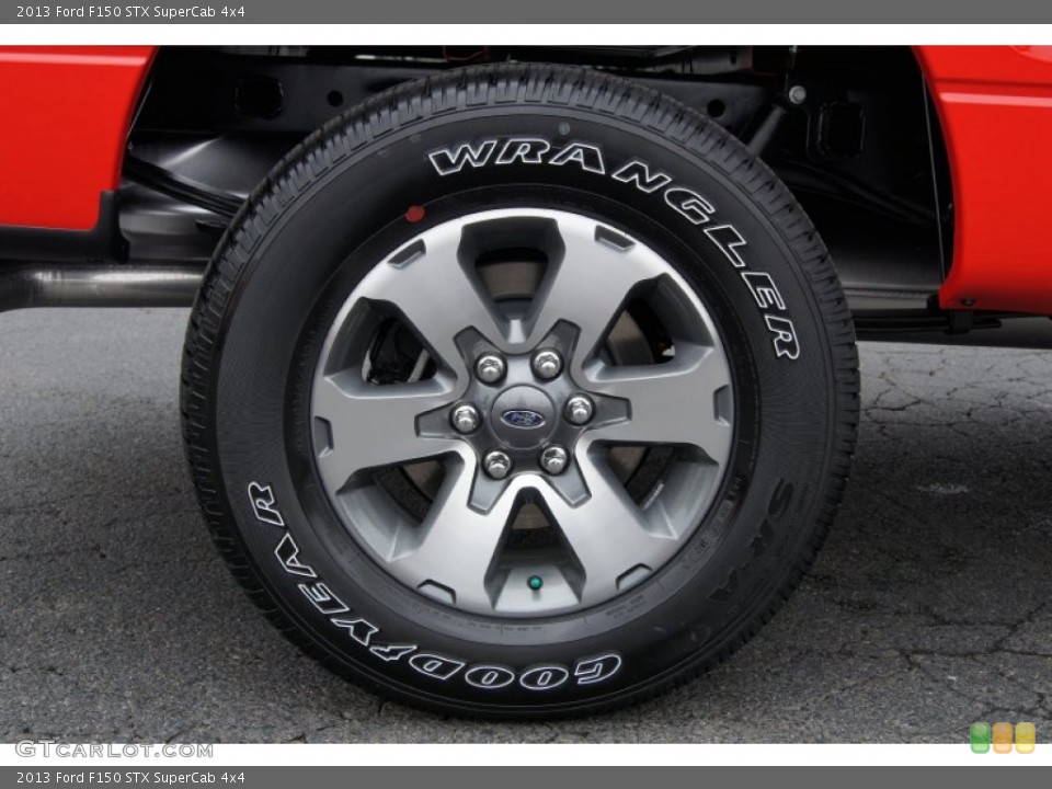 2013 Ford F150 STX SuperCab 4x4 Wheel and Tire Photo #71963574