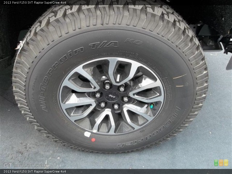2013 Ford F150 SVT Raptor SuperCrew 4x4 Wheel and Tire Photo #71990028