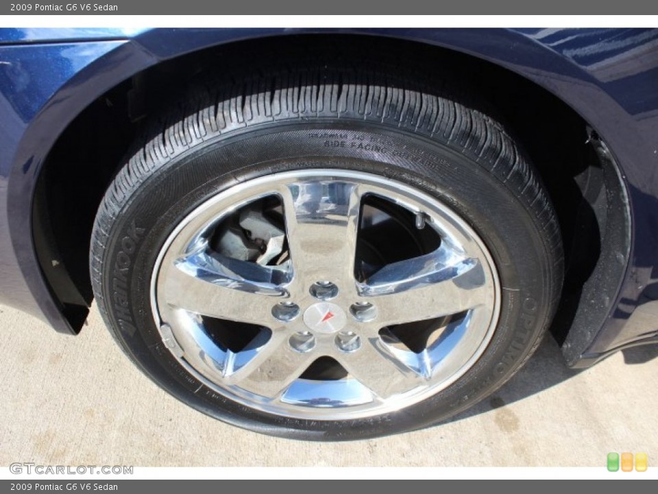 2009 Pontiac G6 V6 Sedan Wheel and Tire Photo #72001682