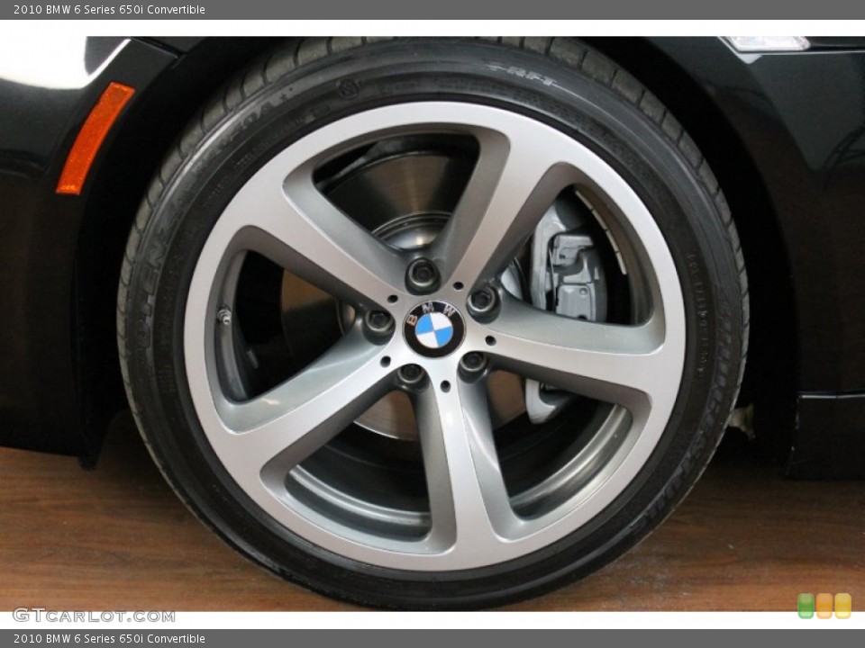 2010 BMW 6 Series 650i Convertible Wheel and Tire Photo #72010626