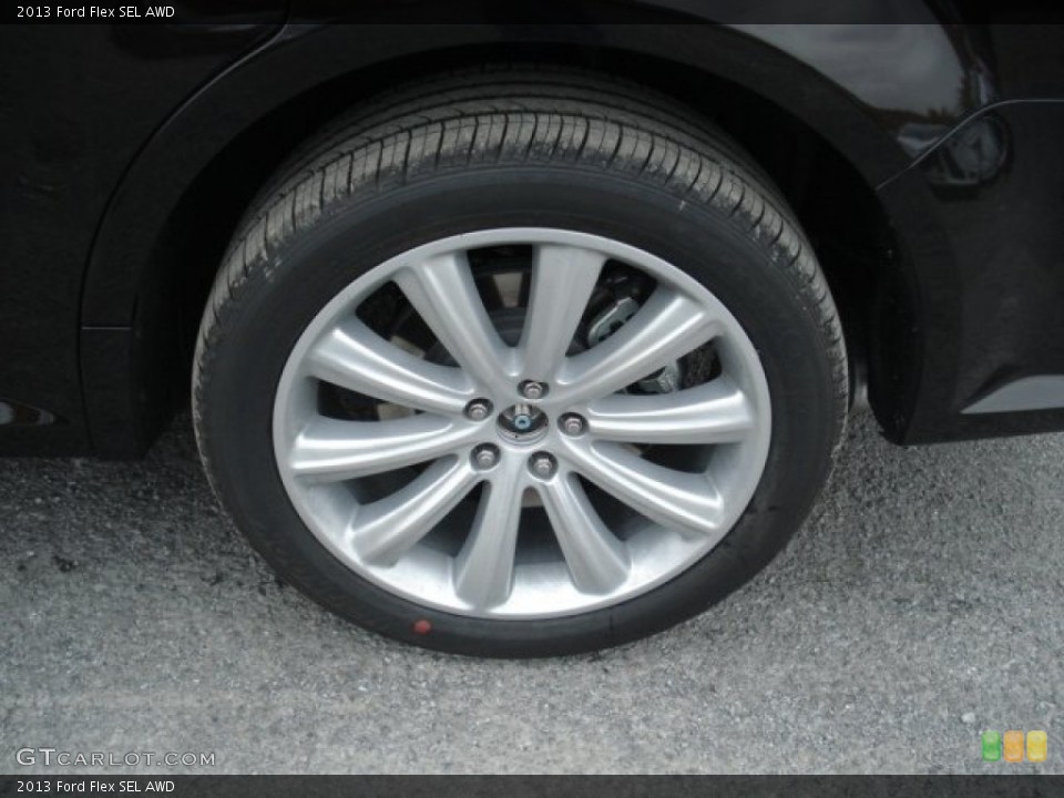 2013 Ford Flex SEL AWD Wheel and Tire Photo #72014652