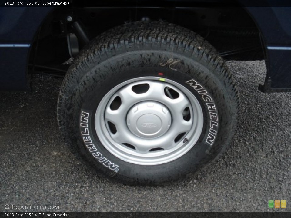 2013 Ford F150 XLT SuperCrew 4x4 Wheel and Tire Photo #72016401