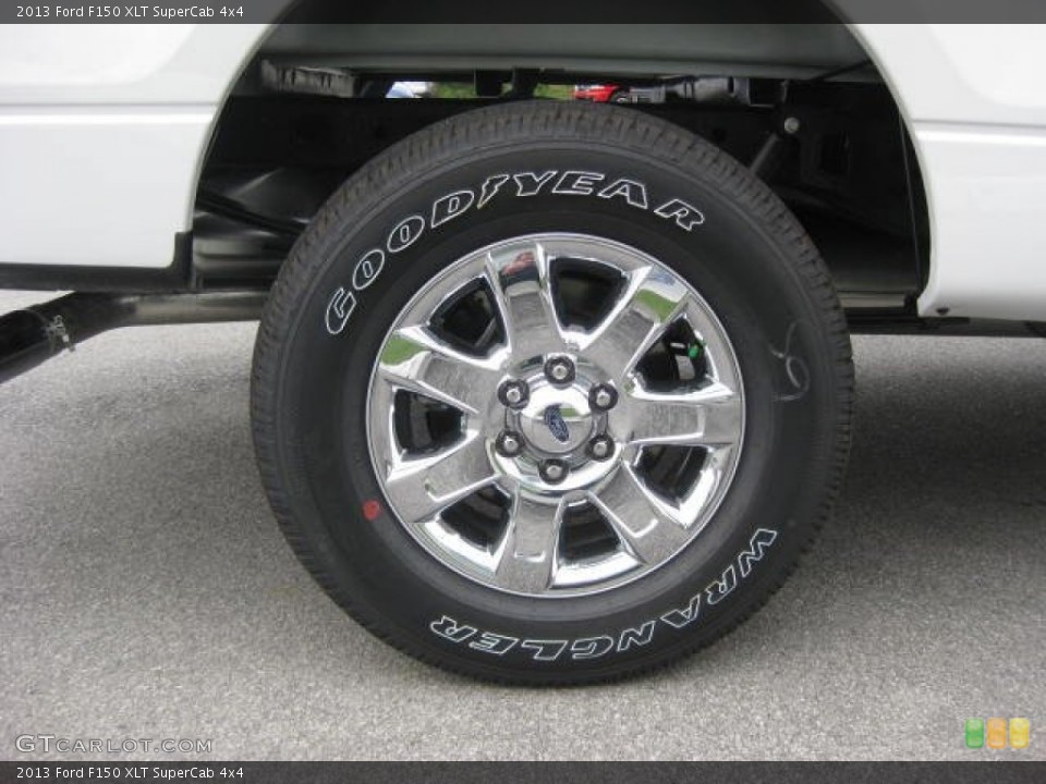 2013 Ford F150 XLT SuperCab 4x4 Wheel and Tire Photo #72023214