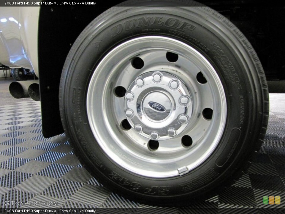 2008 Ford F450 Super Duty XL Crew Cab 4x4 Dually Wheel and Tire Photo #72031503