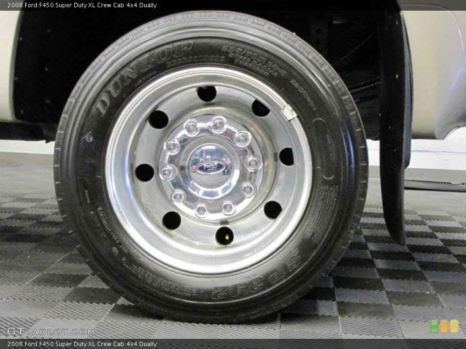 2008 Ford F450 Super Duty XL Crew Cab 4x4 Dually Wheel and Tire Photo #72031515