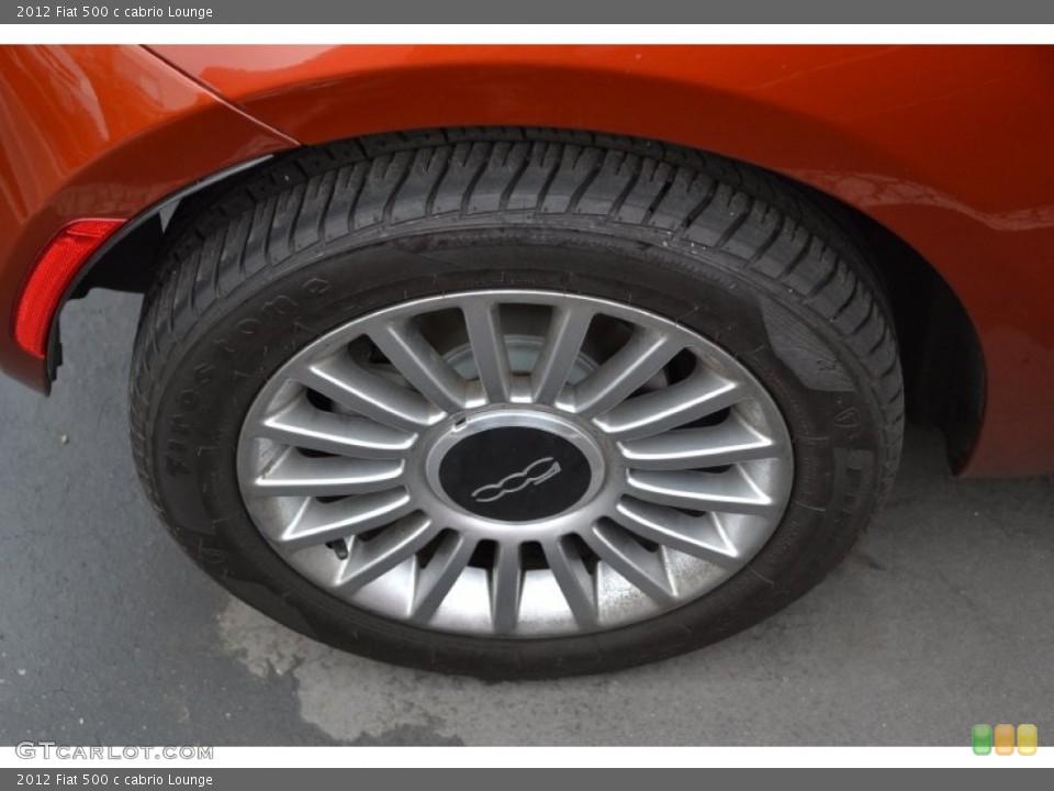 2012 Fiat 500 c cabrio Lounge Wheel and Tire Photo #72052006
