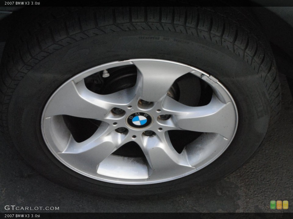 2007 BMW X3 3.0si Wheel and Tire Photo #72054196
