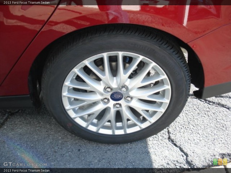 2013 Ford Focus Titanium Sedan Wheel and Tire Photo #72071515