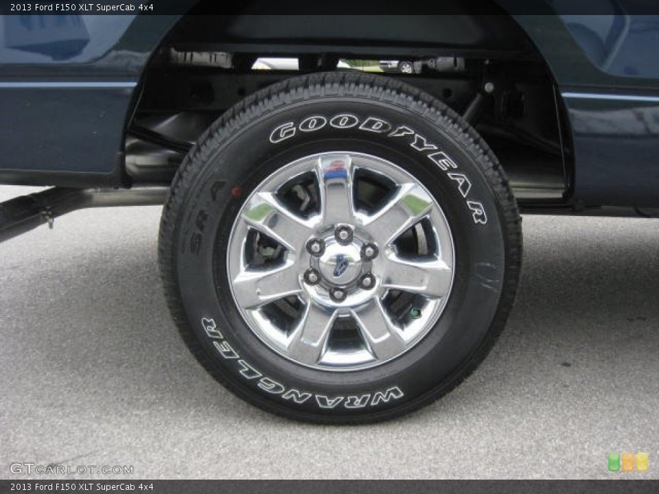 2013 Ford F150 XLT SuperCab 4x4 Wheel and Tire Photo #72102560