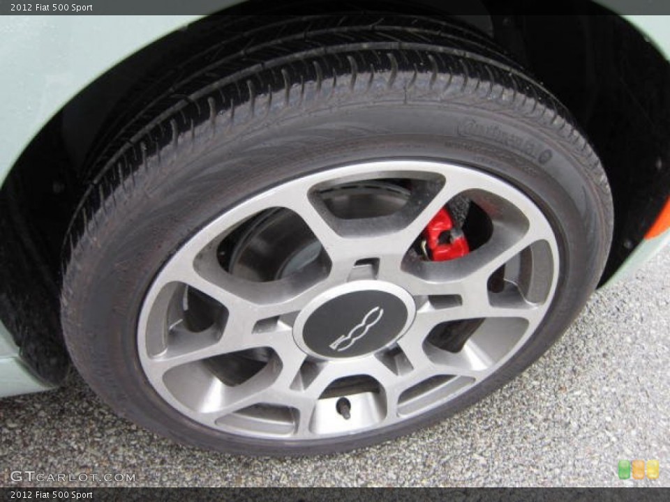 2012 Fiat 500 Sport Wheel and Tire Photo #72103701