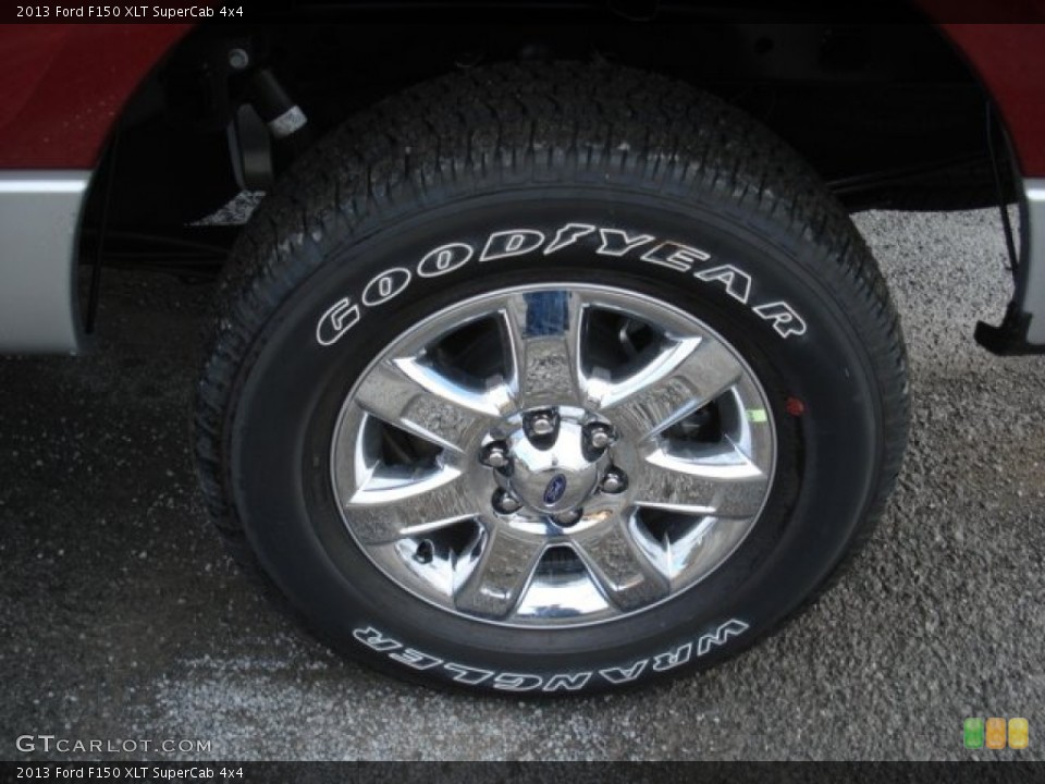 2013 Ford F150 XLT SuperCab 4x4 Wheel and Tire Photo #72129503