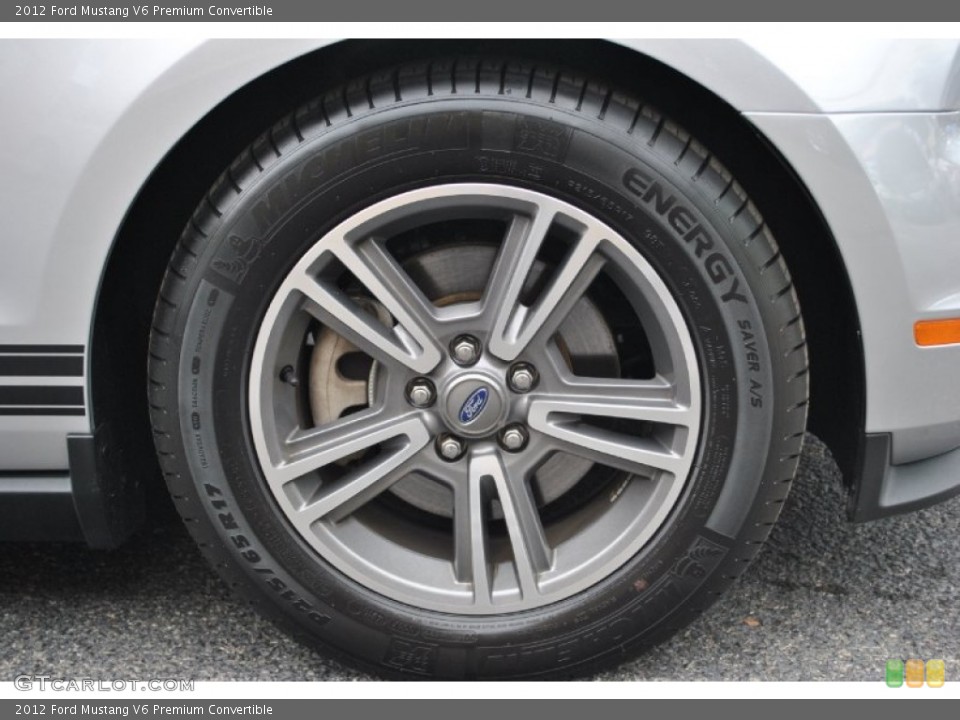 2012 Ford Mustang V6 Premium Convertible Wheel and Tire Photo #72137757