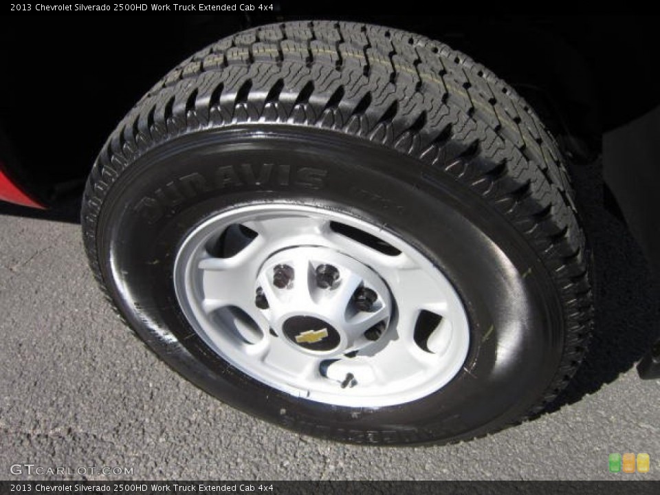 2013 Chevrolet Silverado 2500HD Work Truck Extended Cab 4x4 Wheel and Tire Photo #72139385
