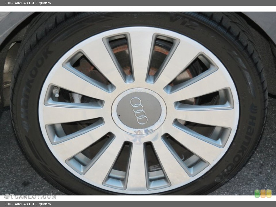 2004 Audi A8 L 4.2 quattro Wheel and Tire Photo #72142707
