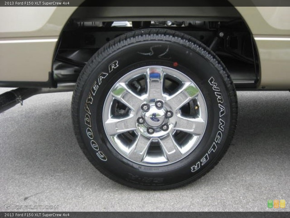 2013 Ford F150 XLT SuperCrew 4x4 Wheel and Tire Photo #72151017