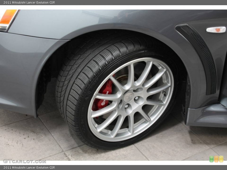 2011 Mitsubishi Lancer Evolution GSR Wheel and Tire Photo #72173799