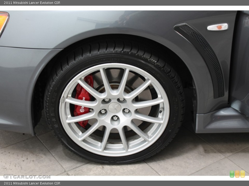 2011 Mitsubishi Lancer Evolution GSR Wheel and Tire Photo #72173829