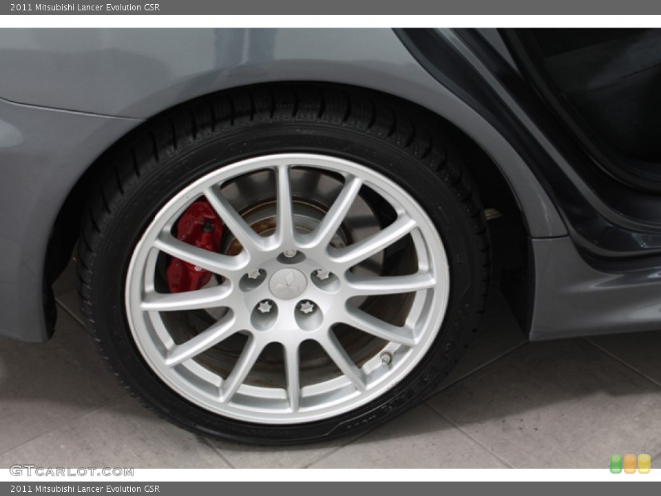 2011 Mitsubishi Lancer Evolution GSR Wheel and Tire Photo #72173855