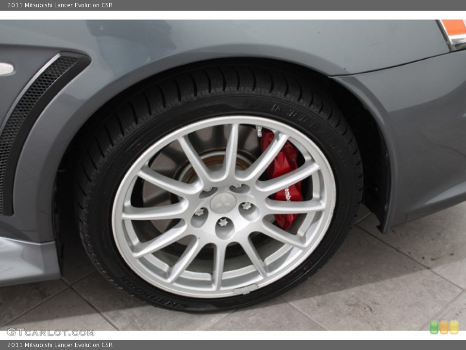 2011 Mitsubishi Lancer Evolution GSR Wheel and Tire Photo #72173881