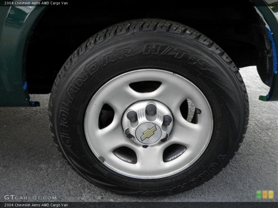 2004 Chevrolet Astro AWD Cargo Van Wheel and Tire Photo #72203208
