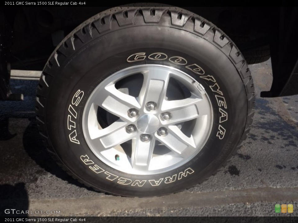 2011 GMC Sierra 1500 SLE Regular Cab 4x4 Wheel and Tire Photo #72208616