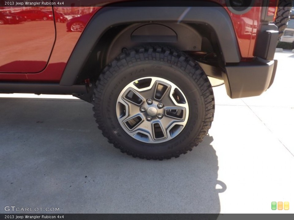 2013 Jeep Wrangler Rubicon 4x4 Wheel and Tire Photo #72214169