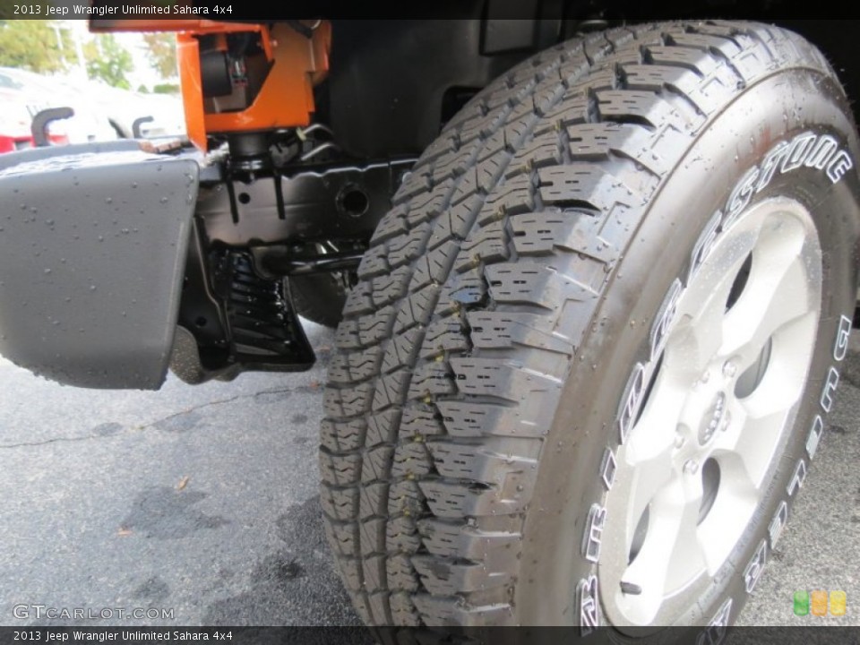 2013 Jeep Wrangler Unlimited Sahara 4x4 Wheel and Tire Photo #72235112