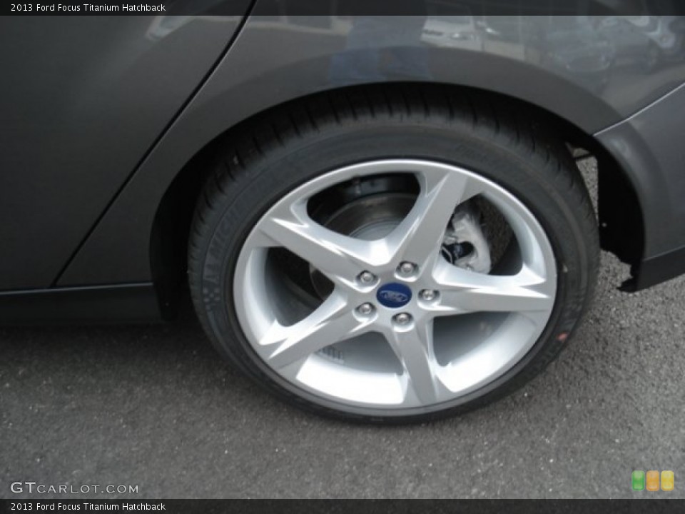 2013 Ford Focus Titanium Hatchback Wheel and Tire Photo #72242120