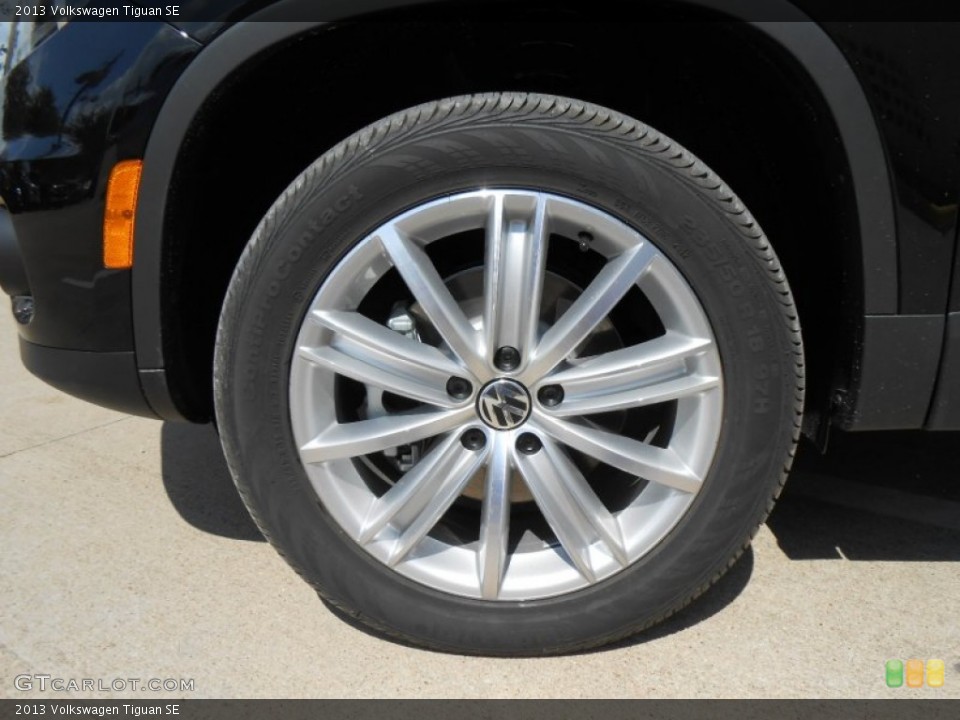 2013 Volkswagen Tiguan SE Wheel and Tire Photo #72242834