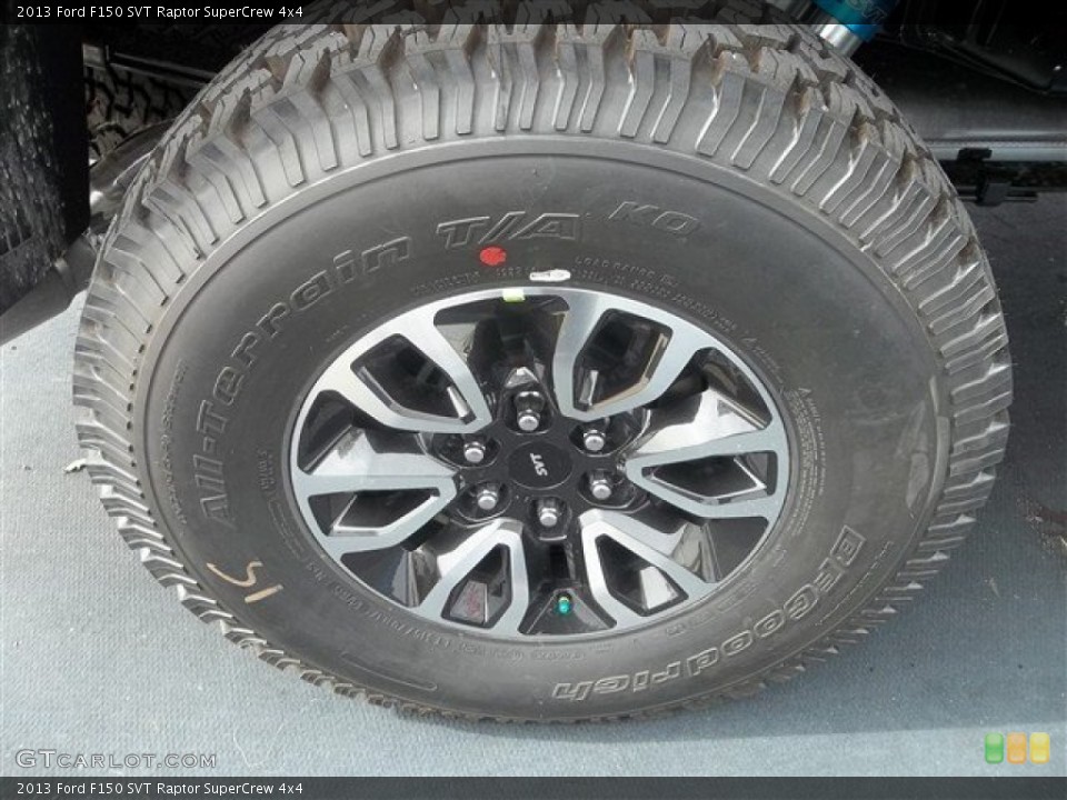 2013 Ford F150 SVT Raptor SuperCrew 4x4 Wheel and Tire Photo #72252433