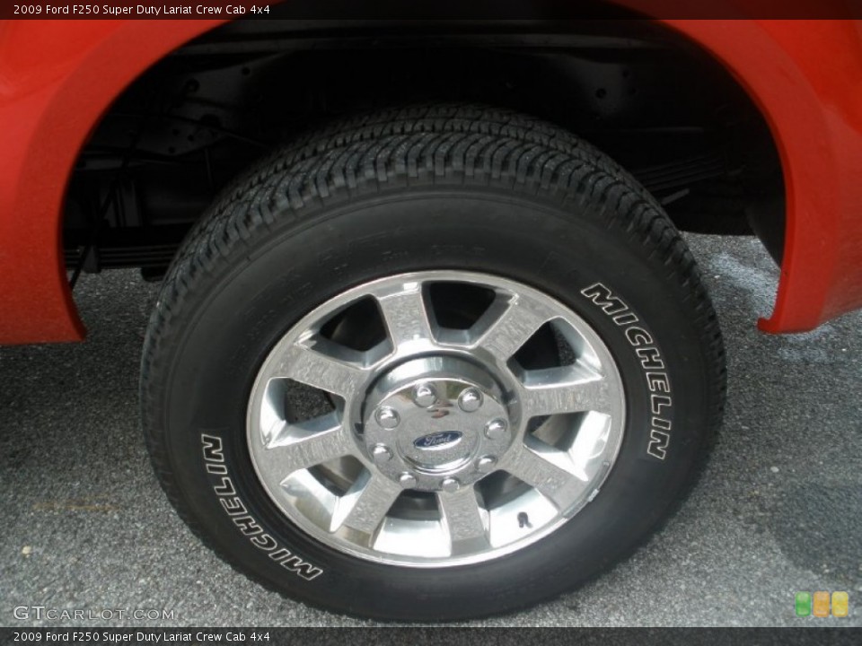 2009 Ford F250 Super Duty Lariat Crew Cab 4x4 Wheel and Tire Photo #72280597