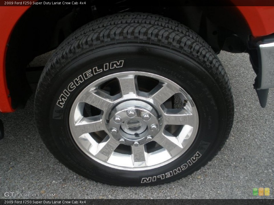 2009 Ford F250 Super Duty Lariat Crew Cab 4x4 Wheel and Tire Photo #72280742