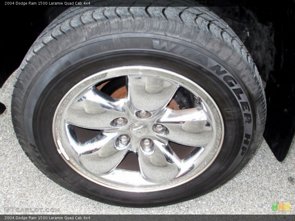 2004 Dodge Ram 1500 Laramie Quad Cab 4x4 Wheel and Tire Photo #72294196