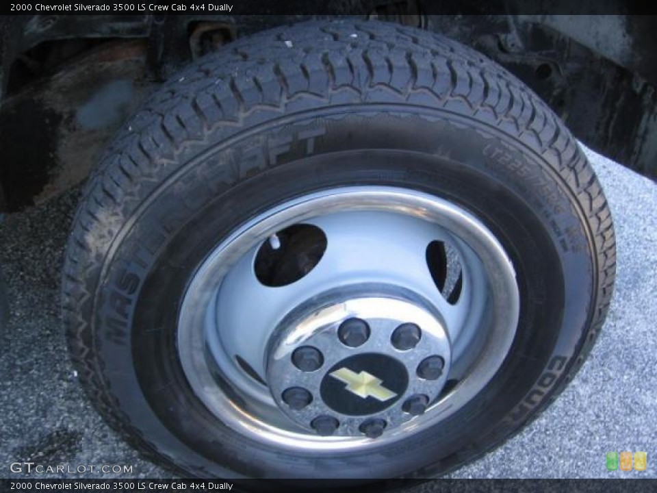 2000 Chevrolet Silverado 3500 LS Crew Cab 4x4 Dually Wheel and Tire Photo #72298698
